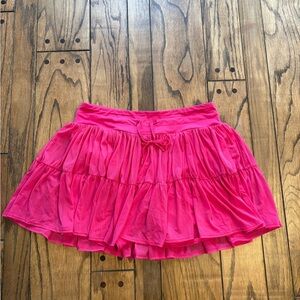 Torrid Tru Active Pink Ruffle Drawstring Skort Size 1 H11